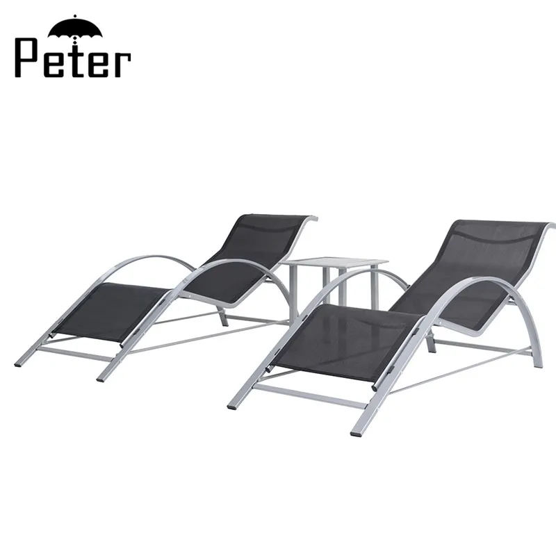 Outdoor Sunbed Stainless Steel Sun Lounger