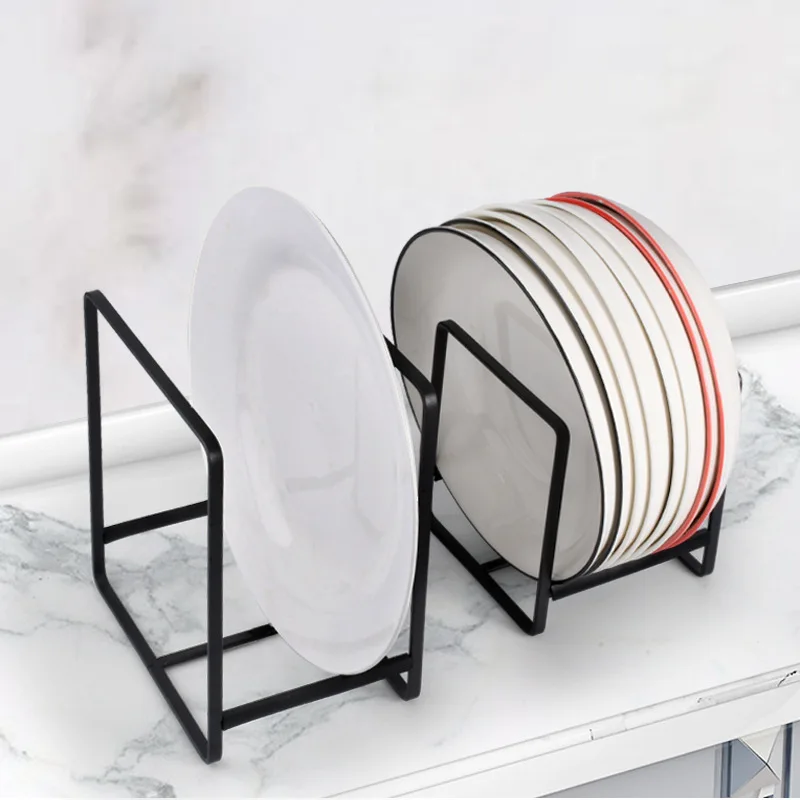 

Wholesale ins household kitchen storage wrought iron drying dish rack, Customized color