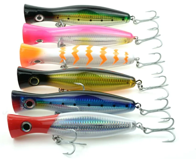 

3 D eyes treble hook 160 mm / 88 g fishing lures popper fishing saltwater baits, Vavious colors