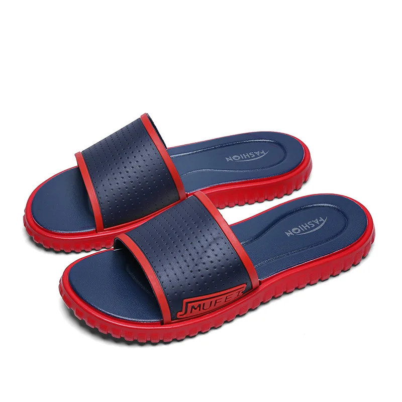 

2021 new slippers for men thick soles anti-skid wear-resistant fashionable simple slippers in summer, As the pictures