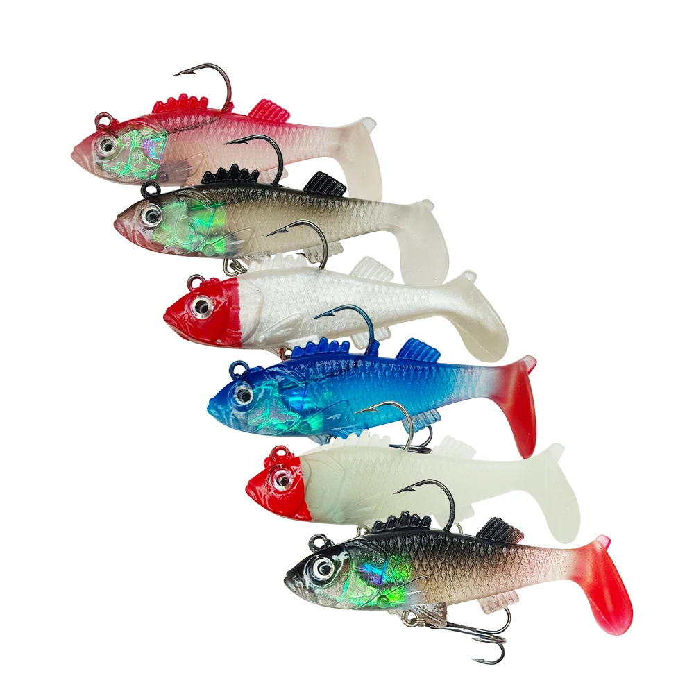 

2022 NEW High Quality Fishing Jig Lures 7.5 g 15 cm 6 Colors With Single hook T-tall lure