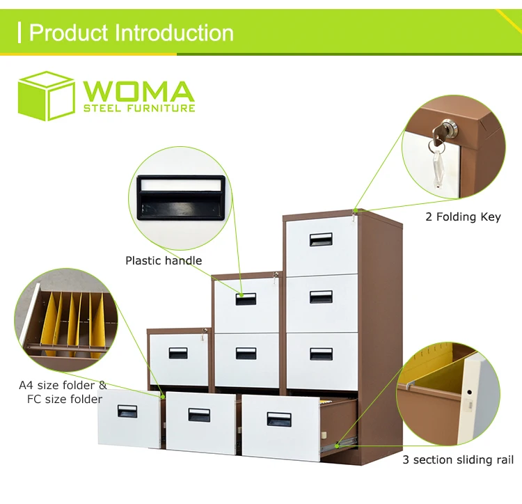 Furniture Supplier Luoyang Steel Cabinet File Cabinet Drawer Parts