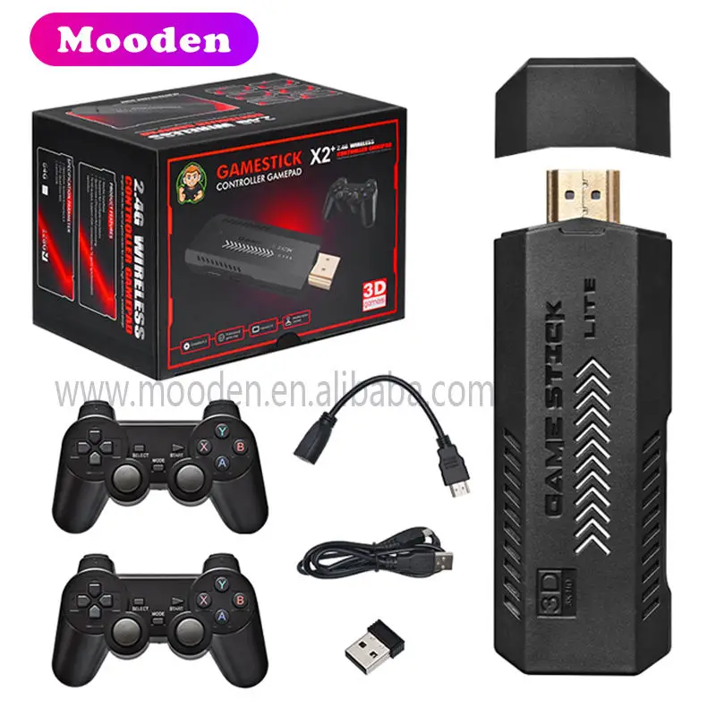 

L X2 Game Stick GD10 Plus 4K 30000 games 4K HD Output Game Box gamestick X2 TV Video Gaming Console For N64/PSP/PS1