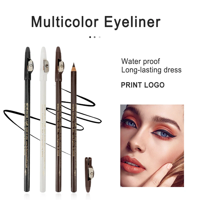 

High quality 4 in 1 Defining&Long-lasting Brown Pencil Custom Eyebrow Pencil Private Label Easy For Girl Make Up, Multi-colored