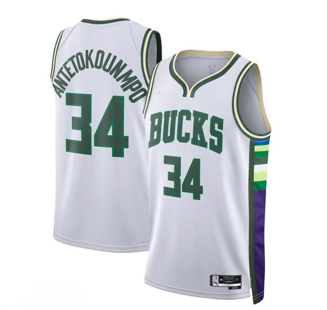 

2022 Wholesale Guarantee Comfortable Giannis Antokounmpo #34 Curry #30 usa men Basketball Jersey