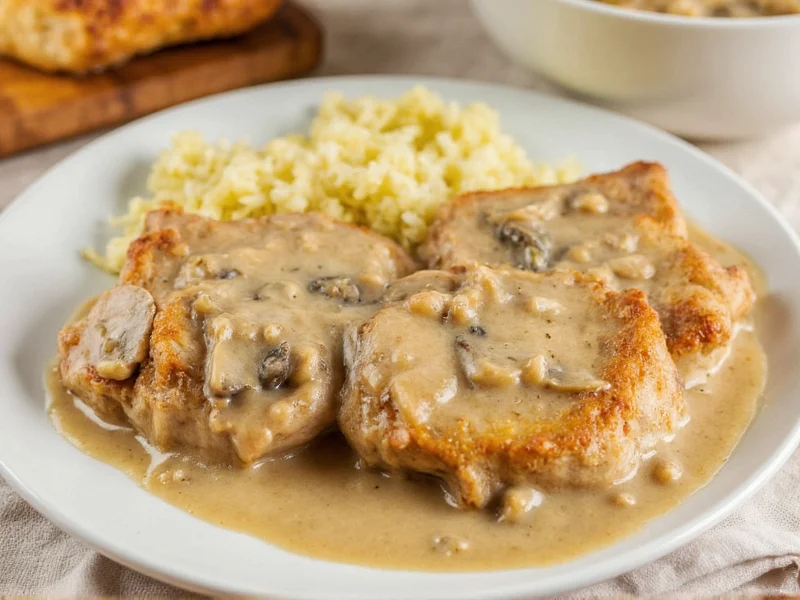 smothered pork chops with cream of mushroom soup