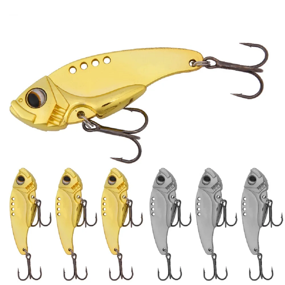 

VIB Spoon Lure Fishing bait sinking Metal 5g 8g 13g VIB Lures made of lead and copper, Various