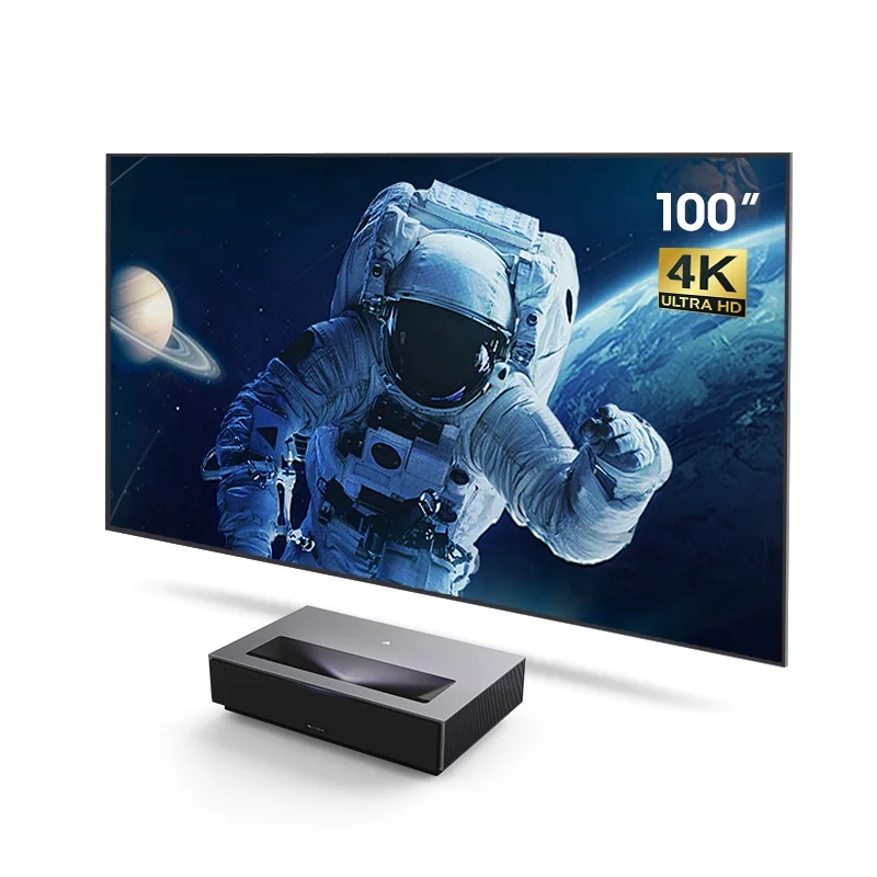 

Fengmi 4K MAX 4K Projector 3D Android / UHD Laser Projectors 3D 4K with 60W Sound System lampara de Proyector 8K Smart TV