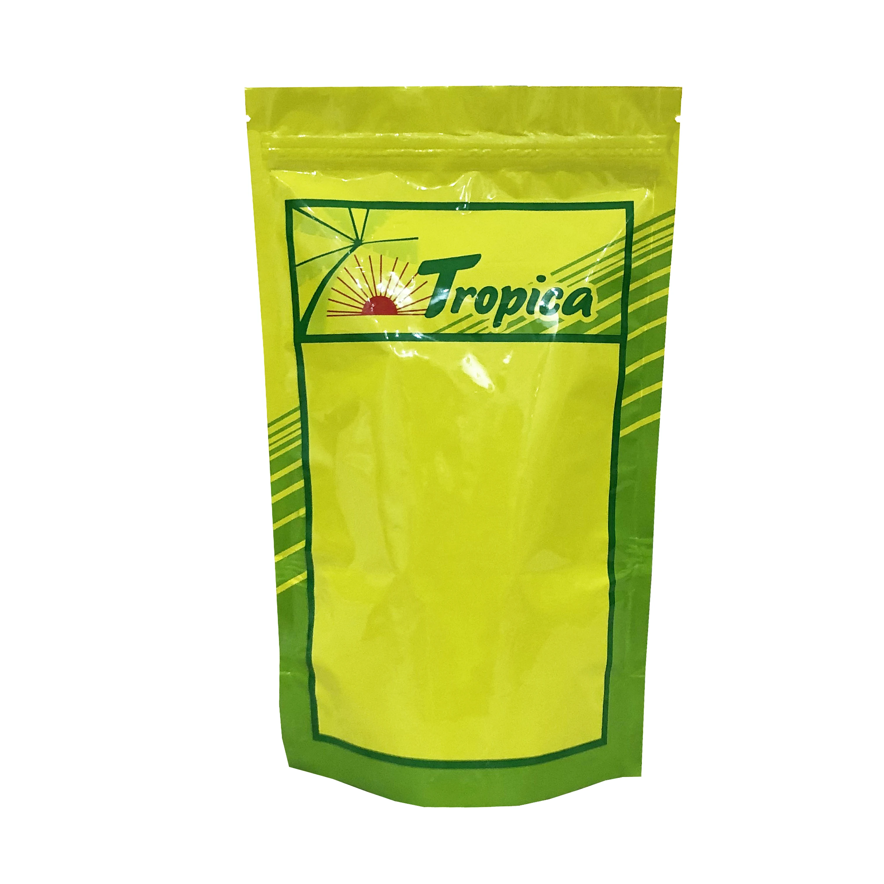 Custom Doypack Quad Seal Top Aluminum Foil Moisture Proof Chia Seeds Packaging Bag Stand Up Pouch Resealable Mylar Ziplock Bags