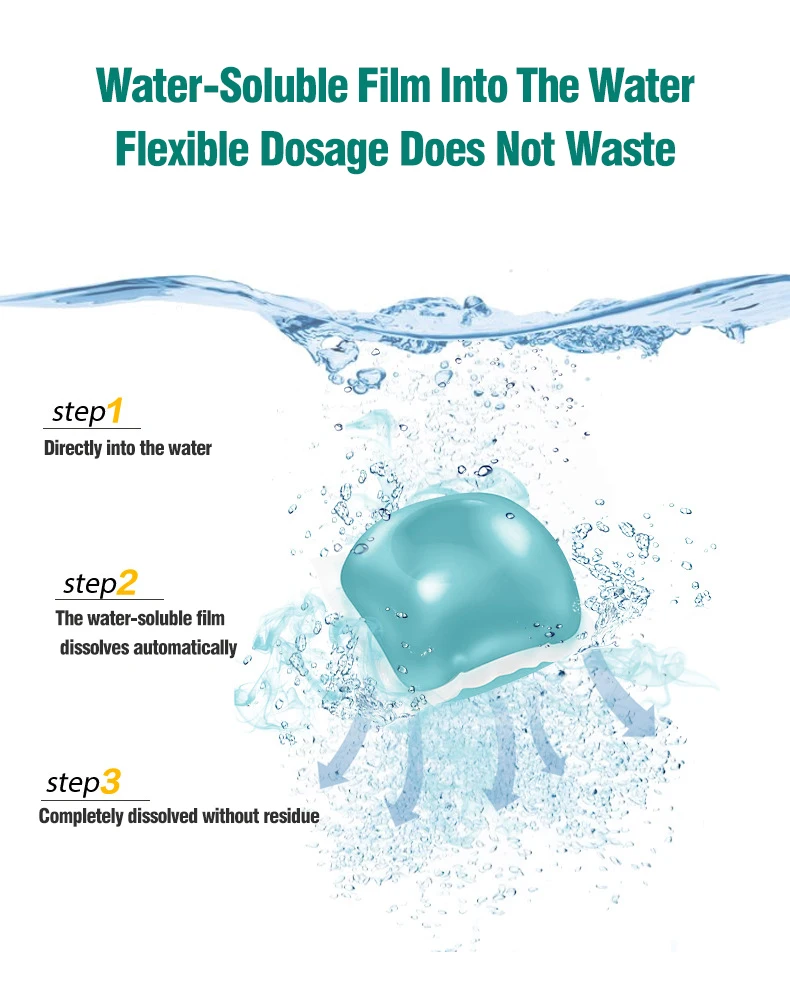 8g*40pcs Fragrance Travel Easily Dissolve Water Soluble Pellets Oem