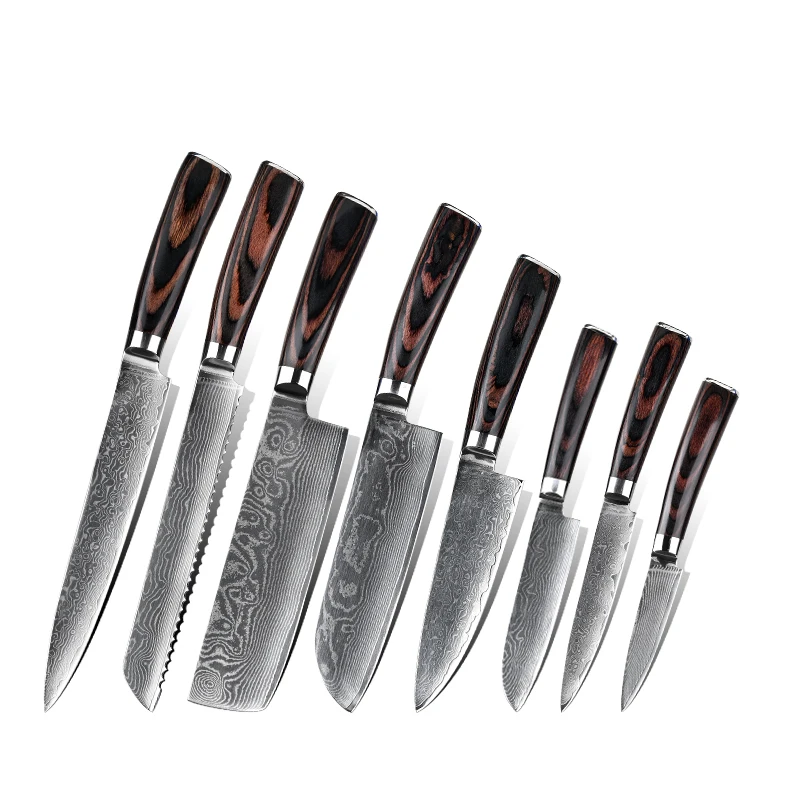

RUITAI Stocked Newest Infinity Chef Knife Damascus VG10 Super Stainless Steel Blade Lasts a Lifetime, Customized color