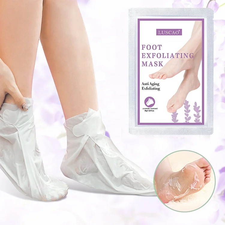 

Feet Treatments Natural Vegan Lavender Exfoliating Peeling Foot Care Mask