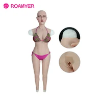 

Roanyer may mask body suits with arms silicone boobs for crossdresser shemale drag queen