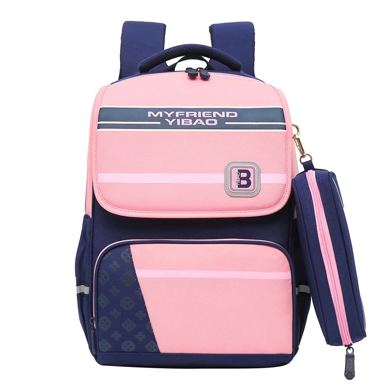 

New Fashion design Wholesales Student school bag backpack for primary boy and girl with customized logo