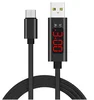 Fast charging data transferring Led usb c nylon braid aluminum alloy shell usb type c usb cable