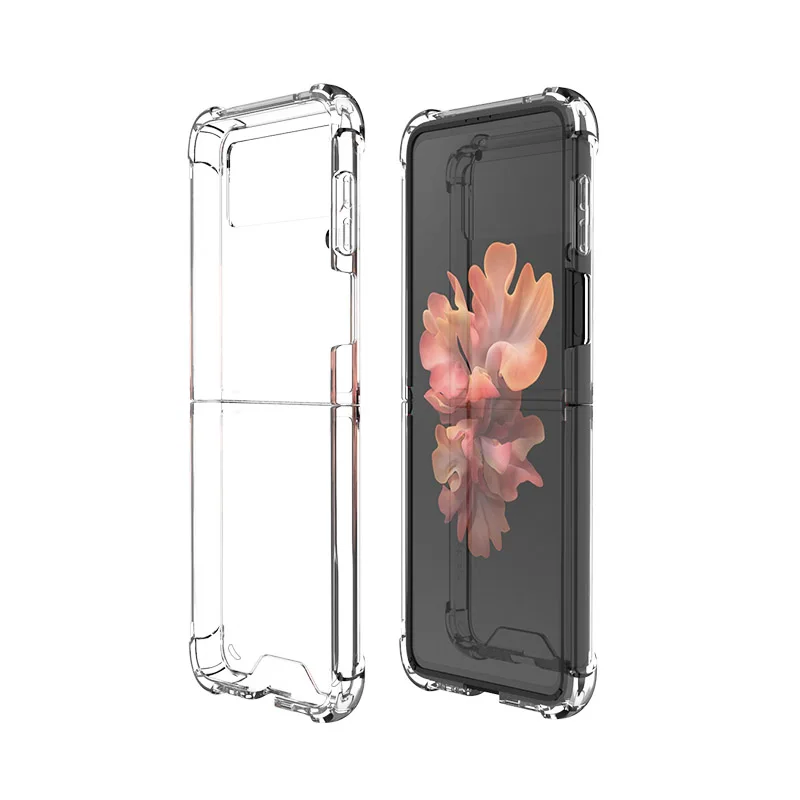 

1.5MM Hybrid Acrylic Case Transparent Clear TPU For Samsung Z Flip 3