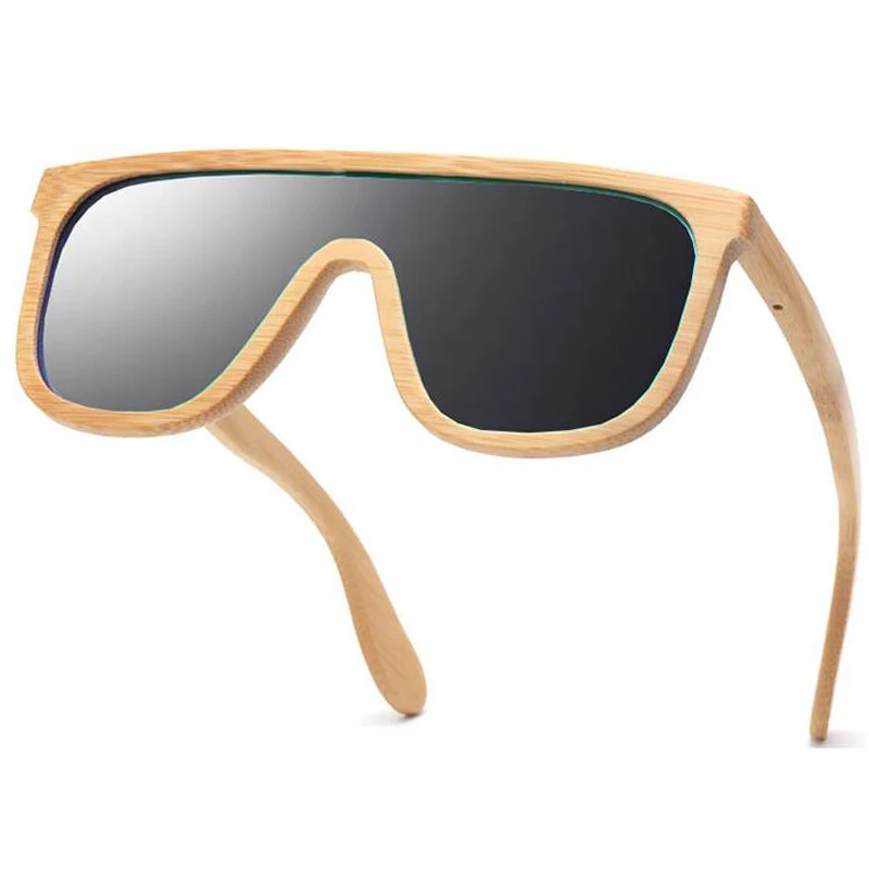 

Hot selling handmade framed fashion wholesale custom logo wood bamboo in stock pc lens sunglasses
