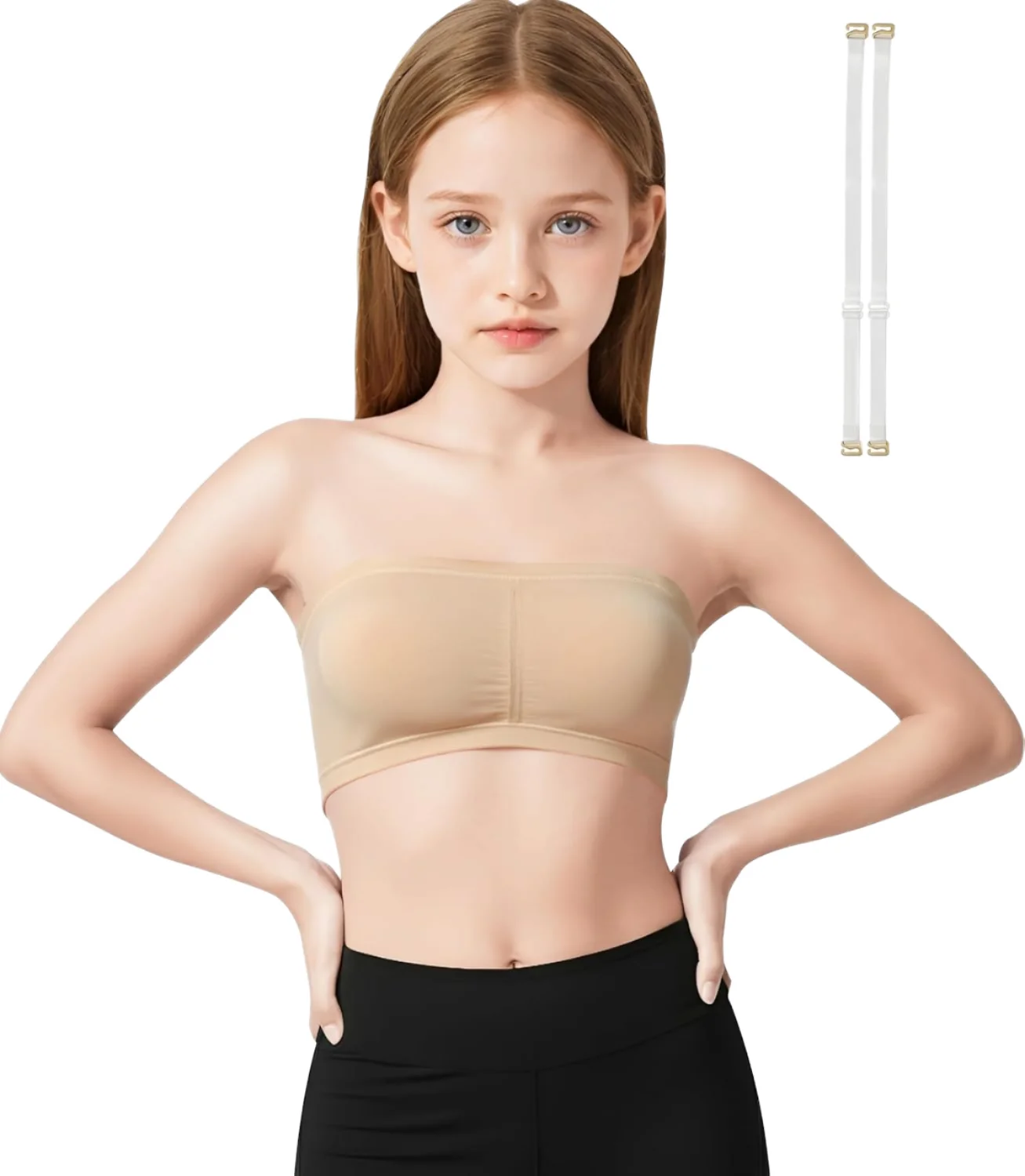 无肩with中等支撑少女款Sports Bra