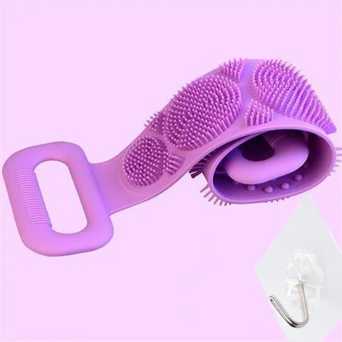 

Silicone Brushes Bath Towels Rubbing Back Mud Peeling Body Medical Massage Shower Magic Brush Flexible Scrubber Skin Cleaning, As photo