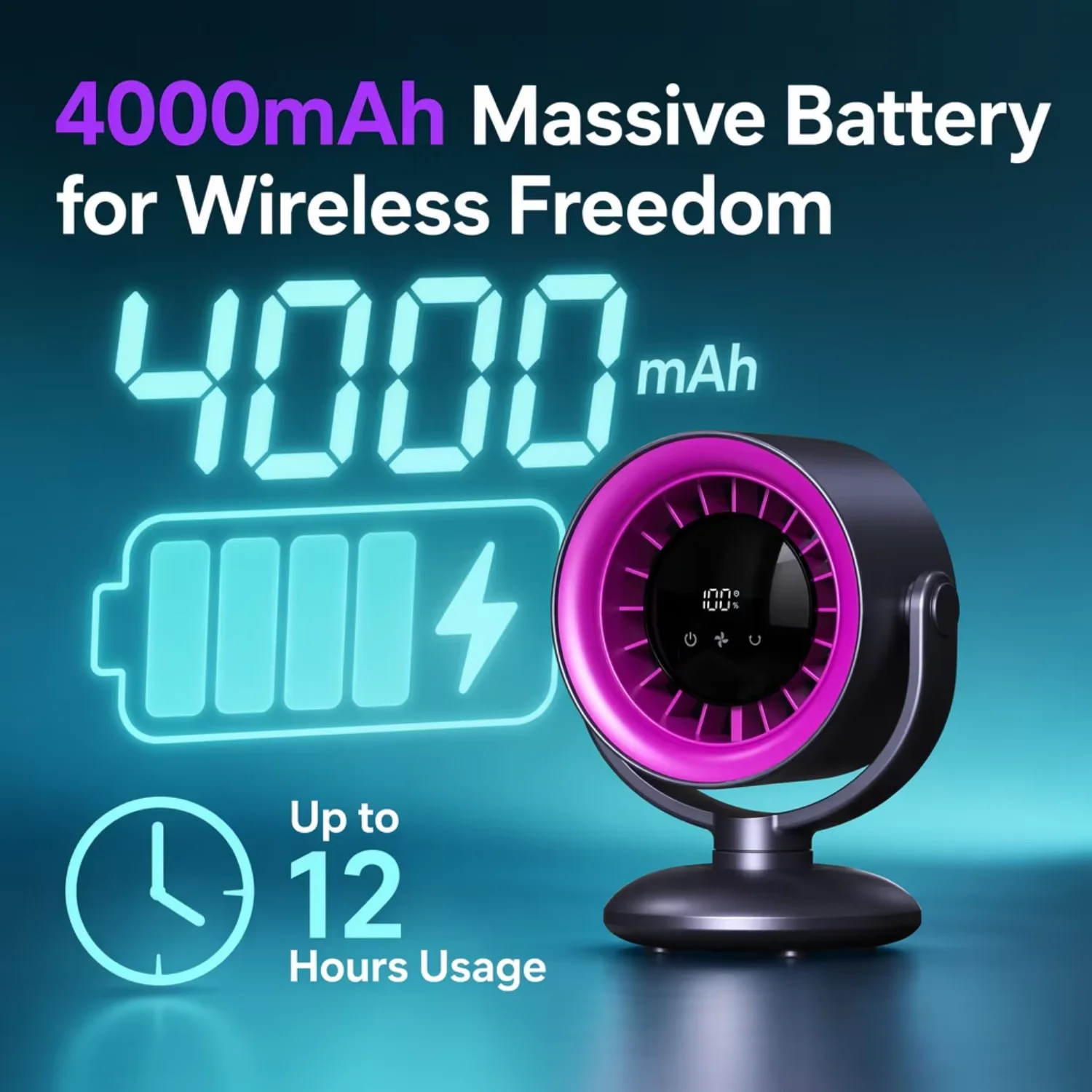 Modern Desktop Fan, 100, Portable - detail 10
