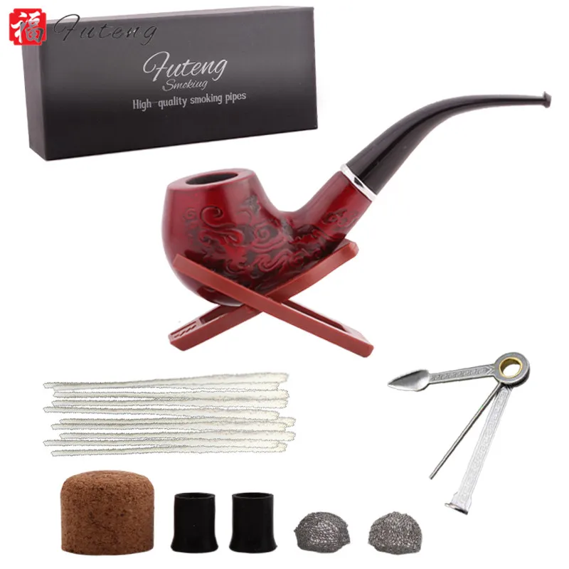 

FuTeng Nice Quality wood Smoking Pipe Set HOTsales Pipe for Sale Tobacco smoking accessories Cheap Smoking Pipes, As the picture of show