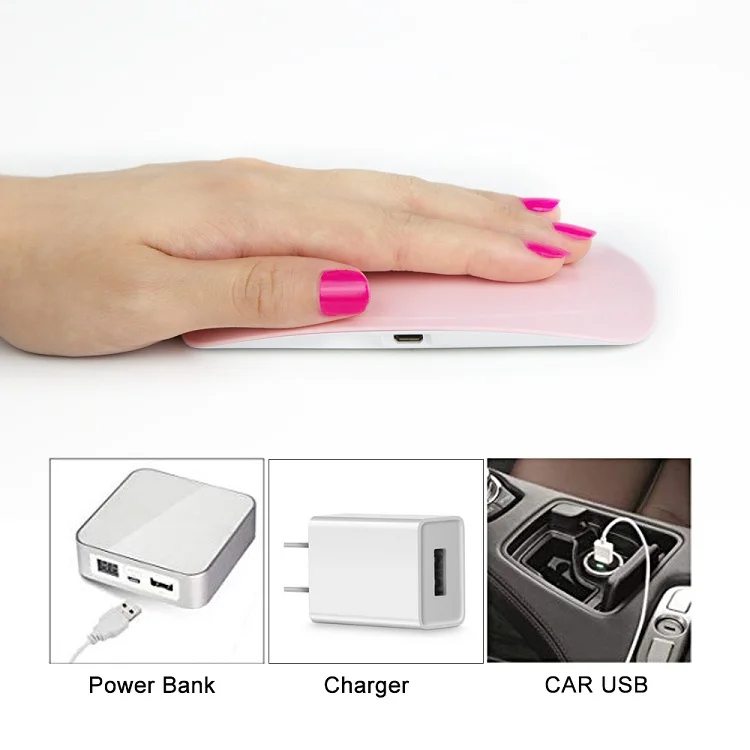 Mini portable led nail lamp 6w gel nail lamp