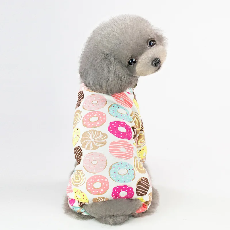 

Wholesale Print Pet Clothes Cute Pet Spring Summer Four-legged Dog Puppy Clothes, As picture