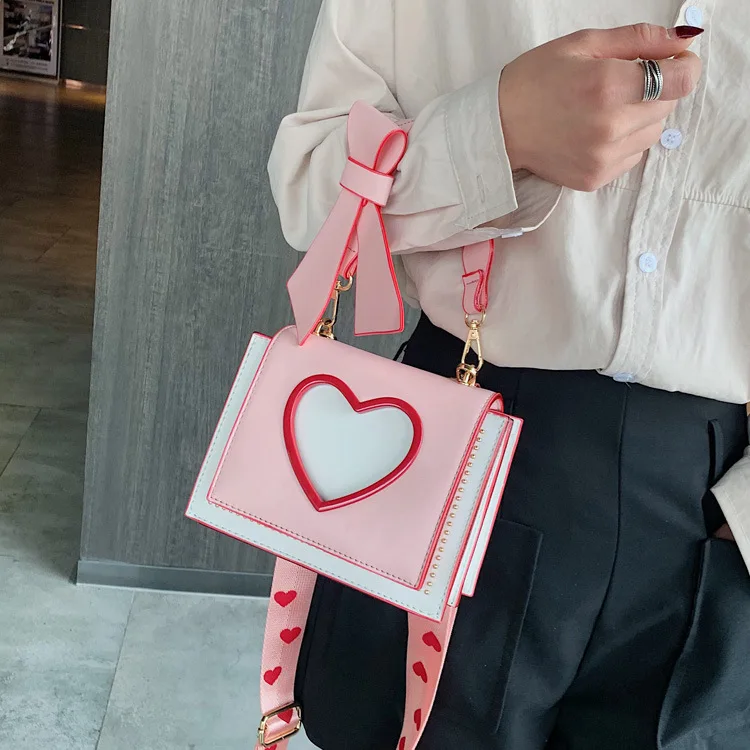 

women luxury handbags Wholesale Ladies Messenger Bag Love Crossbody Bag, 3colors