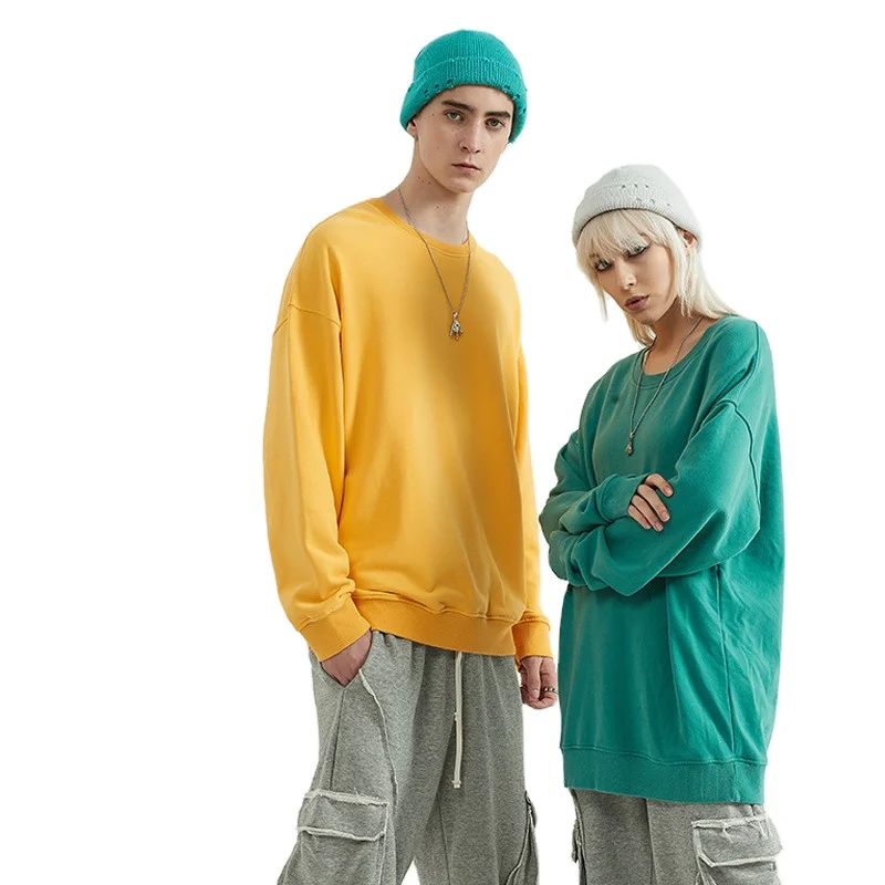 

OEM Custom 360GSM Unisex Over-sized Track Suit 100% Cotton Men's Sweatshirts