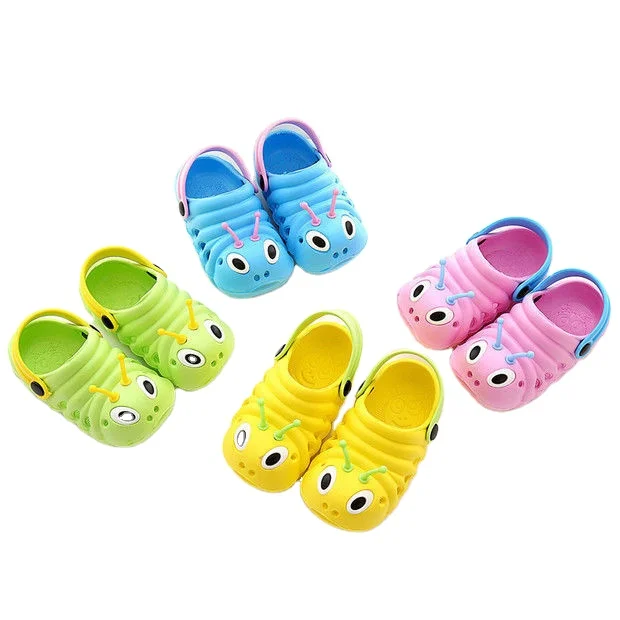 

Kid 's Summer Beach Sandals Slippers Flip Shoes Cartoon Flat Heels Children's slippers