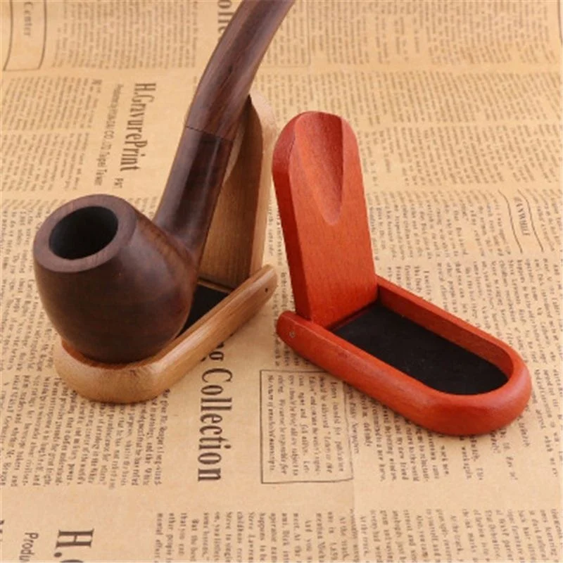 

Wooden Folding Smoking Pipe Holder Jhcentury, Red/brown