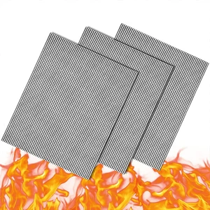 Amazon FDA Free BBQ Grill Mesh/Mat Reusable Barbecue Grill Accessories