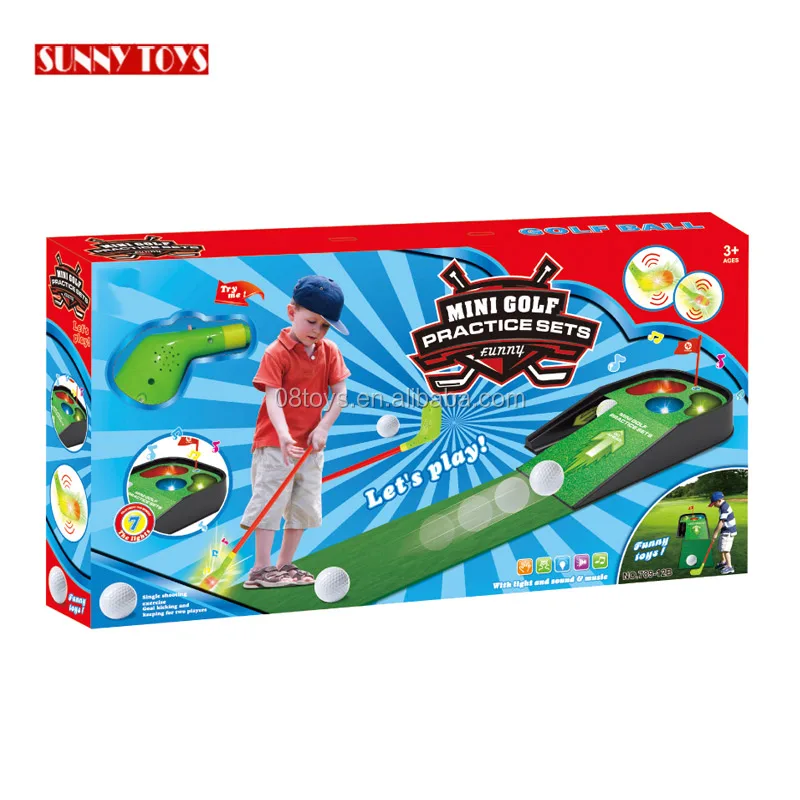 Popular Modern Indoor Golf Simulator Set Toy Plastic Mini Sports Indoor