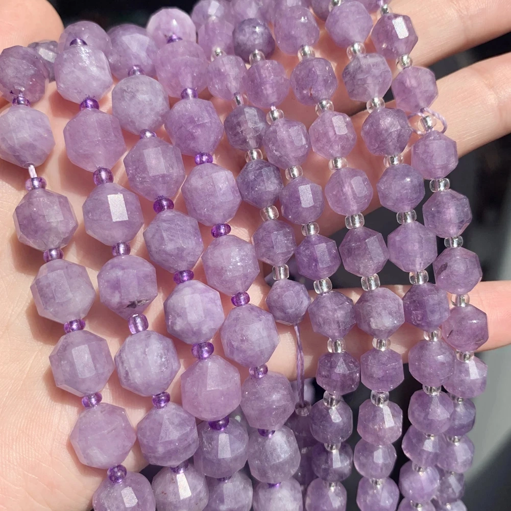 

Wholesale 8/10MM Olive Shape Faceted Amethyst Stone Loose Beads for Jewelry Making DIY