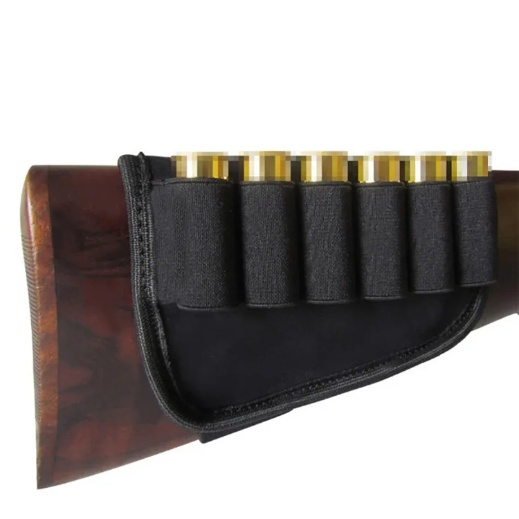 

Hot Selling Wholesale Tactical Hunting Shotgun Shell Magazine Holder Rifle Stock Pack for Outdoor Shooting, Black