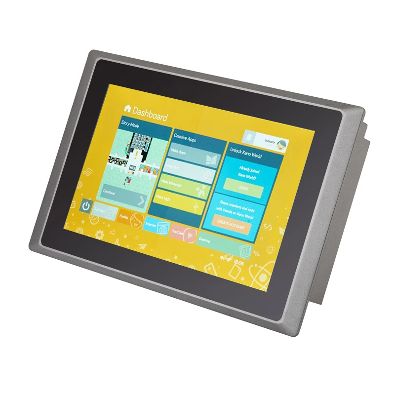 

10.1 inch J1900 fanless industrial-level TFT LCD Capacitive touch screen Monitor panel pc for POS terminal rugged tablet mini PC