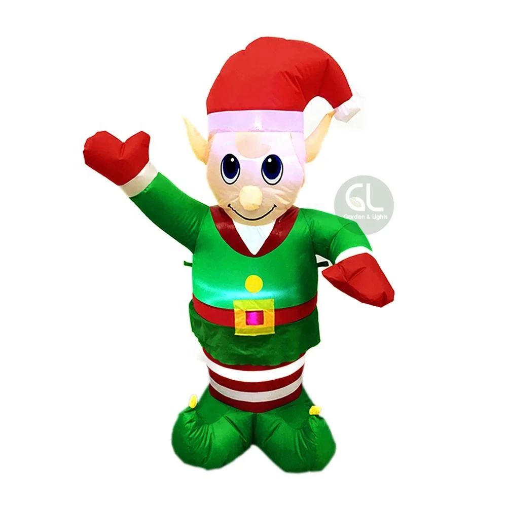 Outdoor Christmas Elf Christmas Decoration,Inflatable Elf,Funny