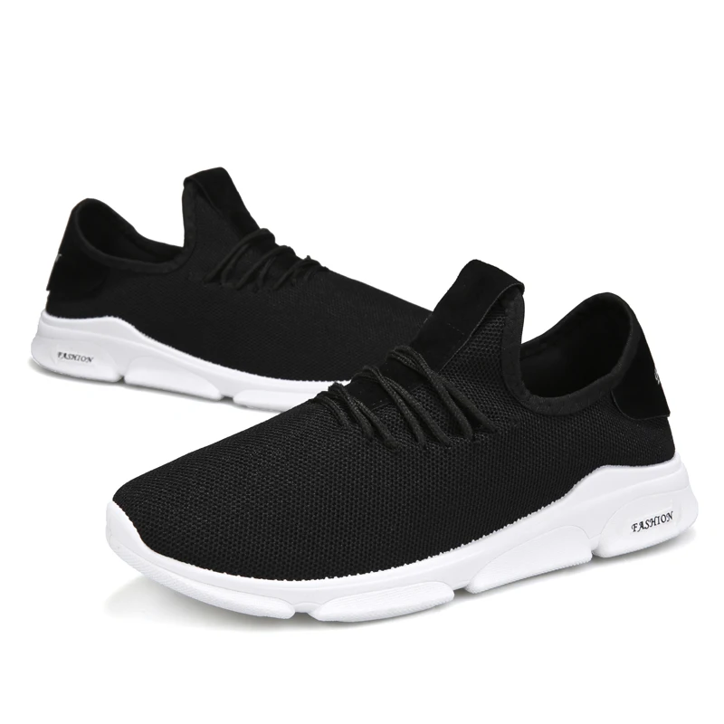 

OEM New Style High Quality Black Mesh Sport Casual Shoes For Men