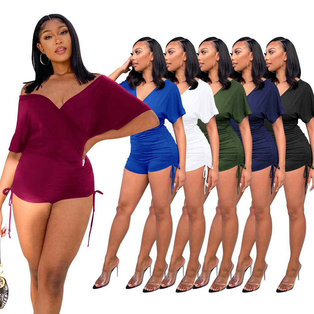 

Romper shorts jumpsuit shorts 2021 Summer Jogger Yoga Sports Fitness Women's shorts jumpsuit romper