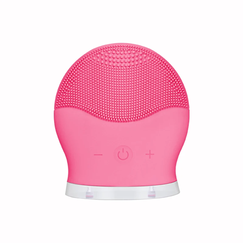 

2020 Hot Sale Facial Brush For Women Waterproof Silicone Face Cleansing Brush, Pink/red
