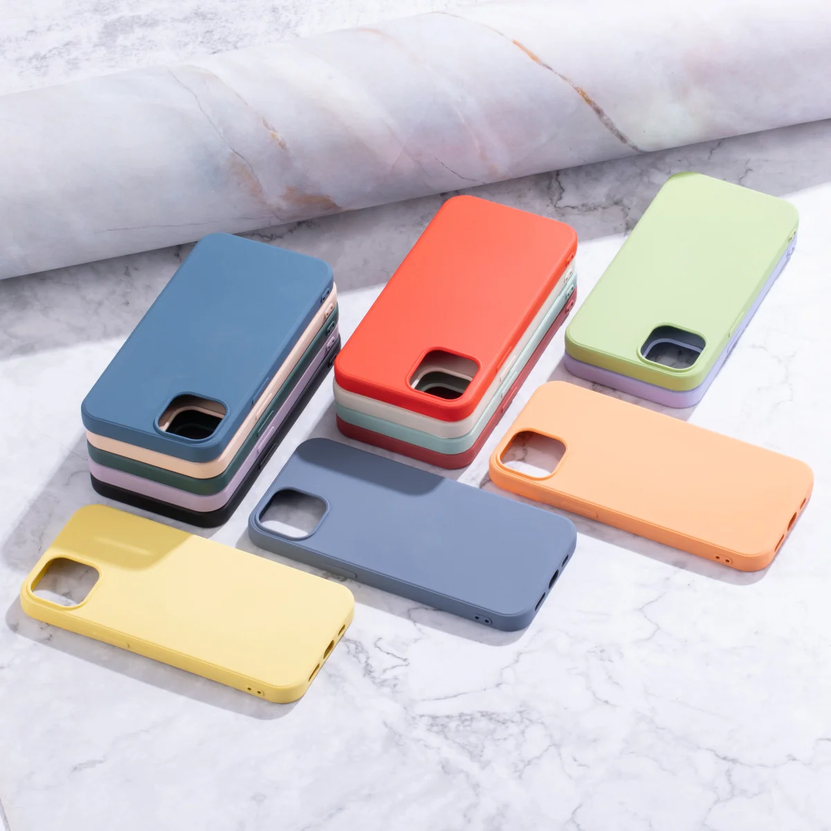 

HOT shell phone case Soft Shockproof Cover TPU Phone Colorful Liquid Silicone cell phone case for iPhone 14/14 pro