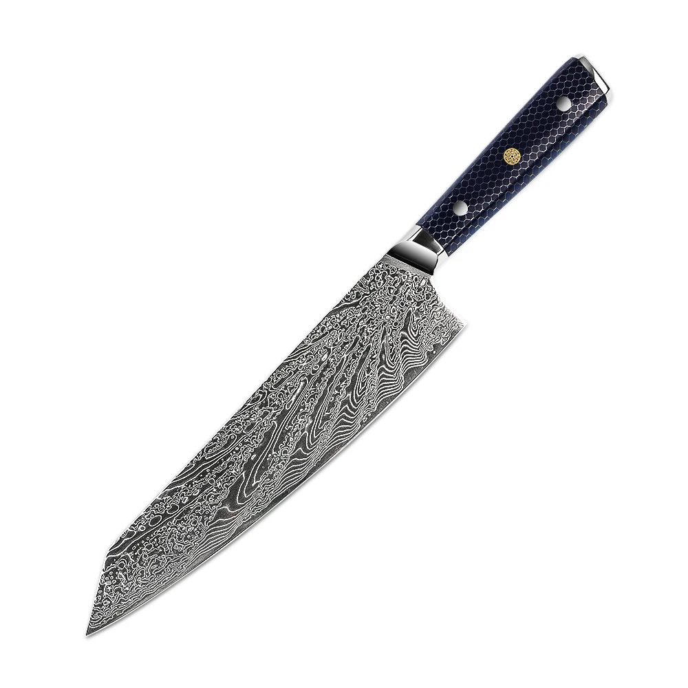 

9 inch Amber damascus kitchen chef knife sets