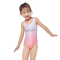 

Wholesale price one piece fashion mermaid swimming little girls bikini
