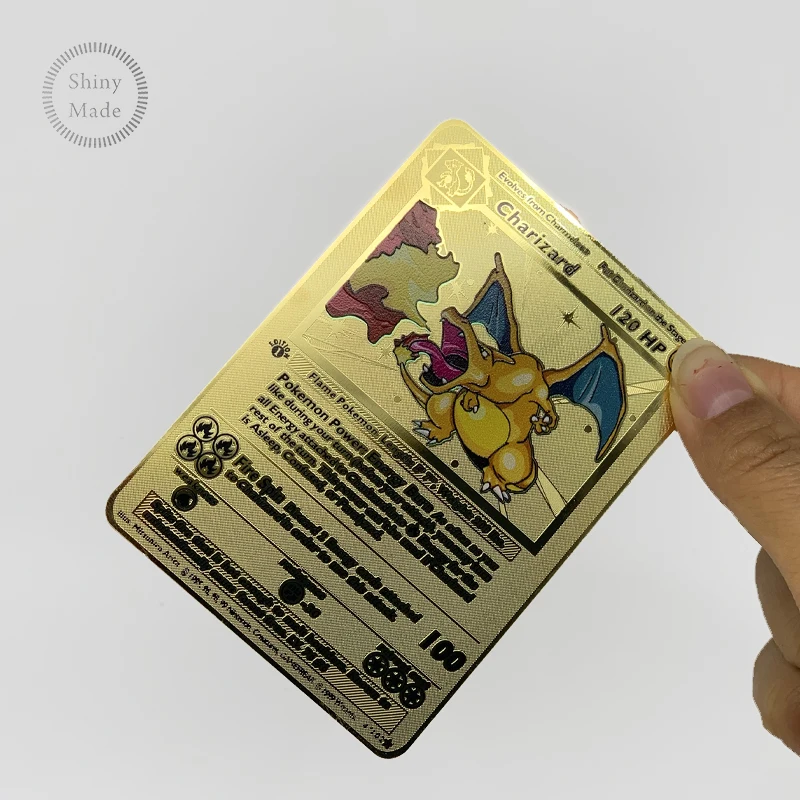 

Good quality pocket trading cards metal gold game Playing card Poker Gx Cards