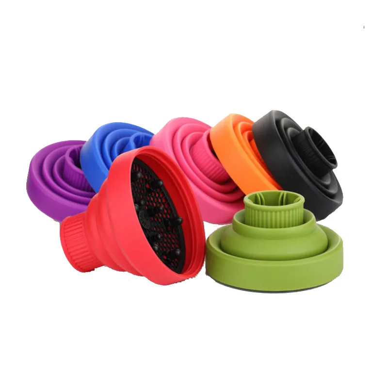 

Droshipping High Temperature Resistant Silica Gel Hairdryer Diffuser Cover Collapsible Hairdryer Accessories Hairdressing Tools