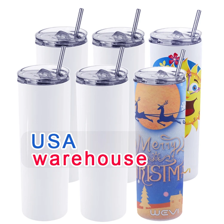 

WeVi wholesale 20oz 30oz double walled vacuum insulated stainless steel coffee sublimation tumbler with straw, Customized color