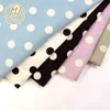Newest Fashion Design European Style Names Pink Dot Cotton Print Fabric for dress