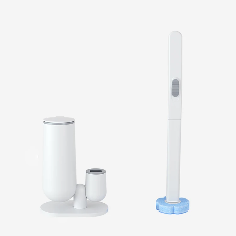 

New Design Toilet Brush Silicone TPR Toilet With Plastic Plunger For Bathroom Cleaning