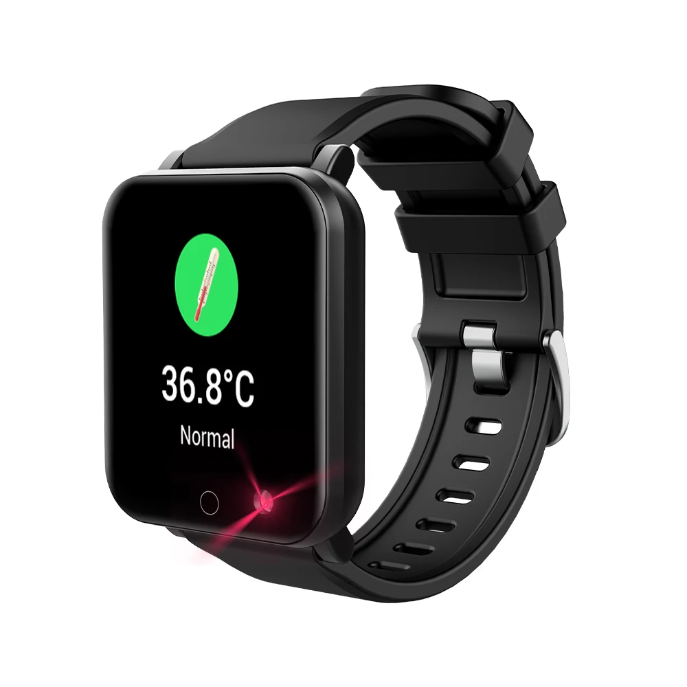 

Custom Watch Heart Rate Blood Pressure Body Temperature Monitoring 2022 Sport Mode Round Smart Watch, White