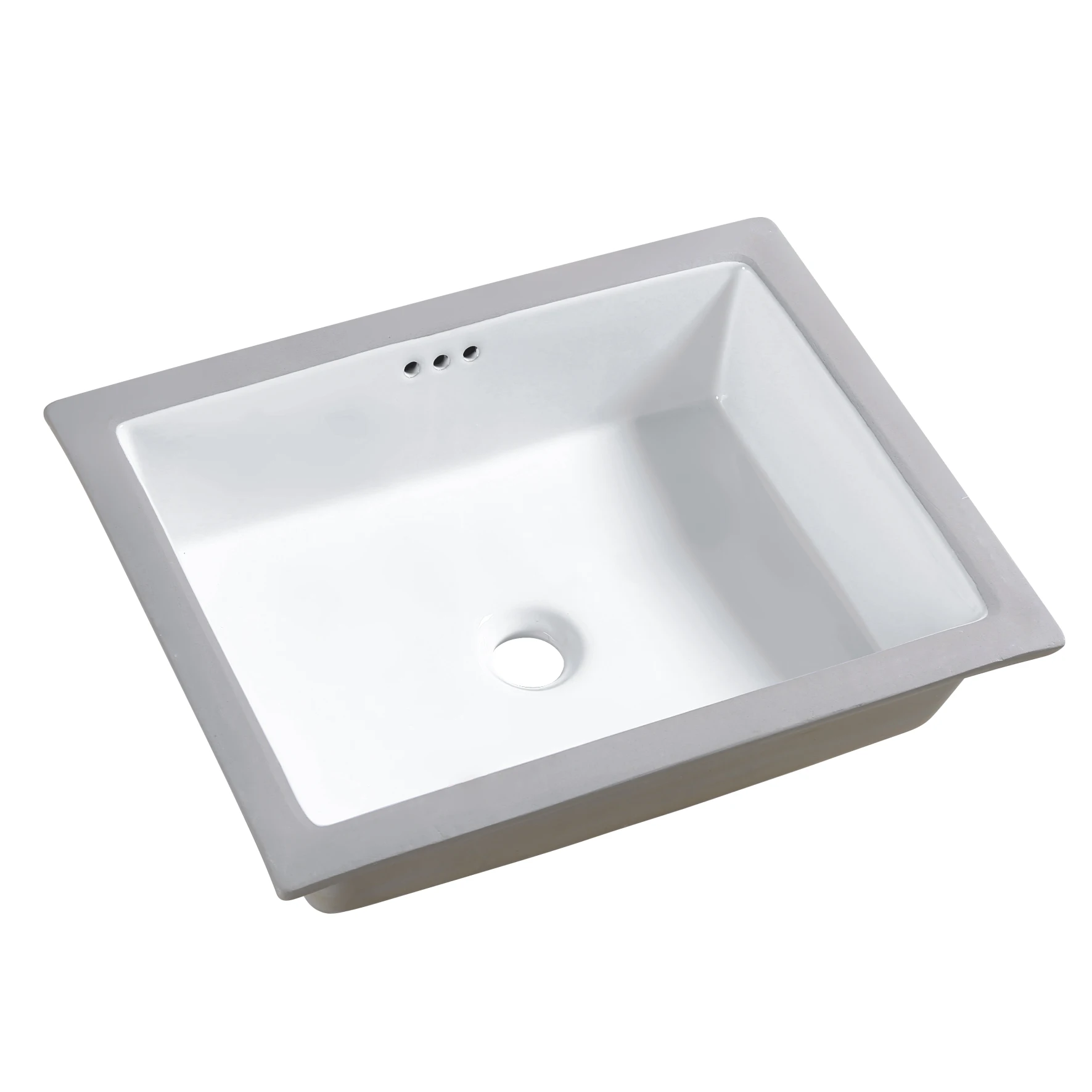 Low price graphic design office building hospital rectangular under counter basin